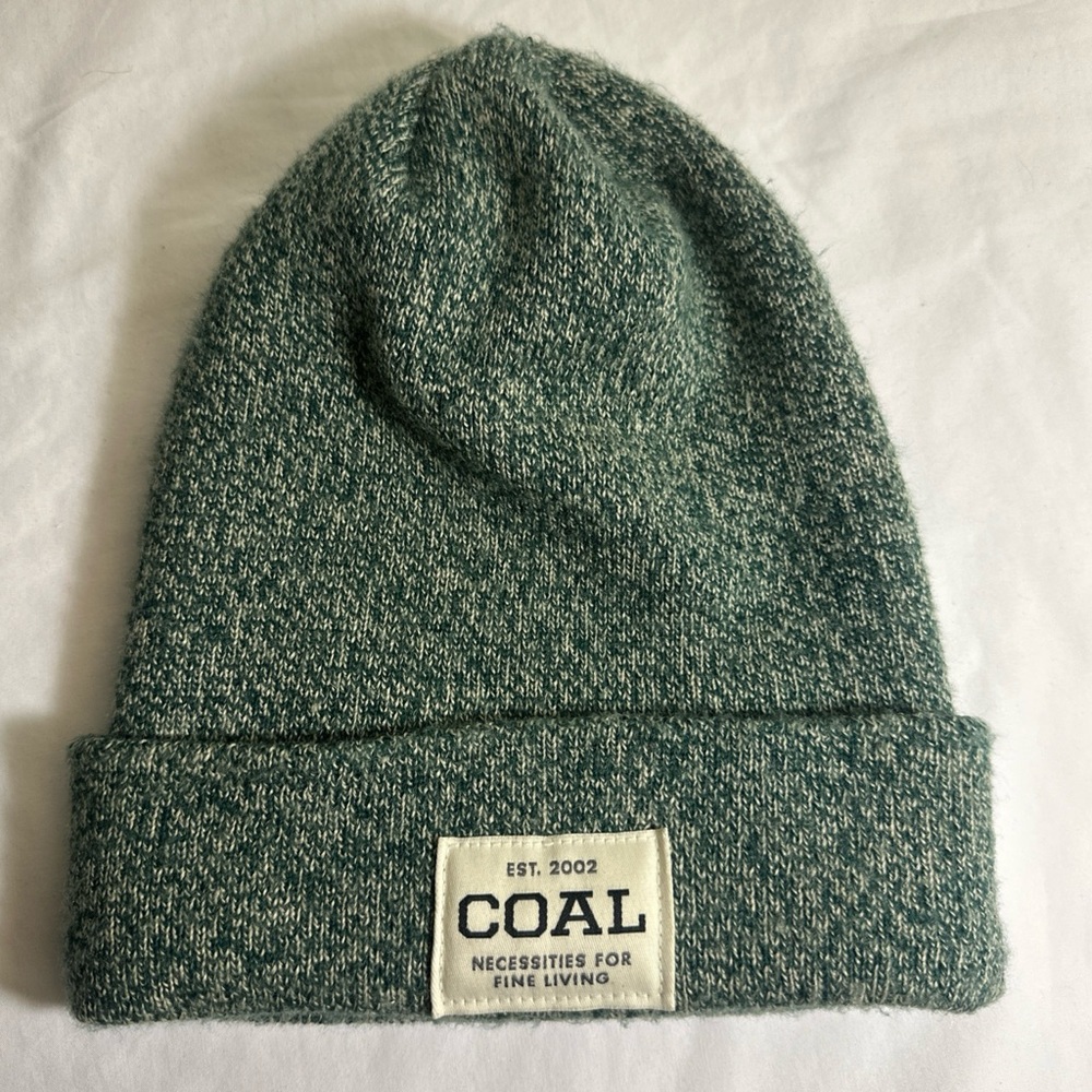 Coal Headwear Beanie Hat Adult Gray Heathered Cuffed Logo Outdoors Fine Living